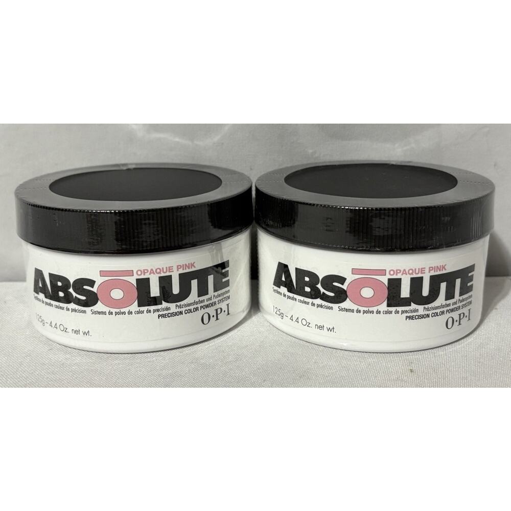 Lot of 2 OPI ABSOLUTE Precision Color Powder System 125g / 4.4 oz OPAQUE PINK